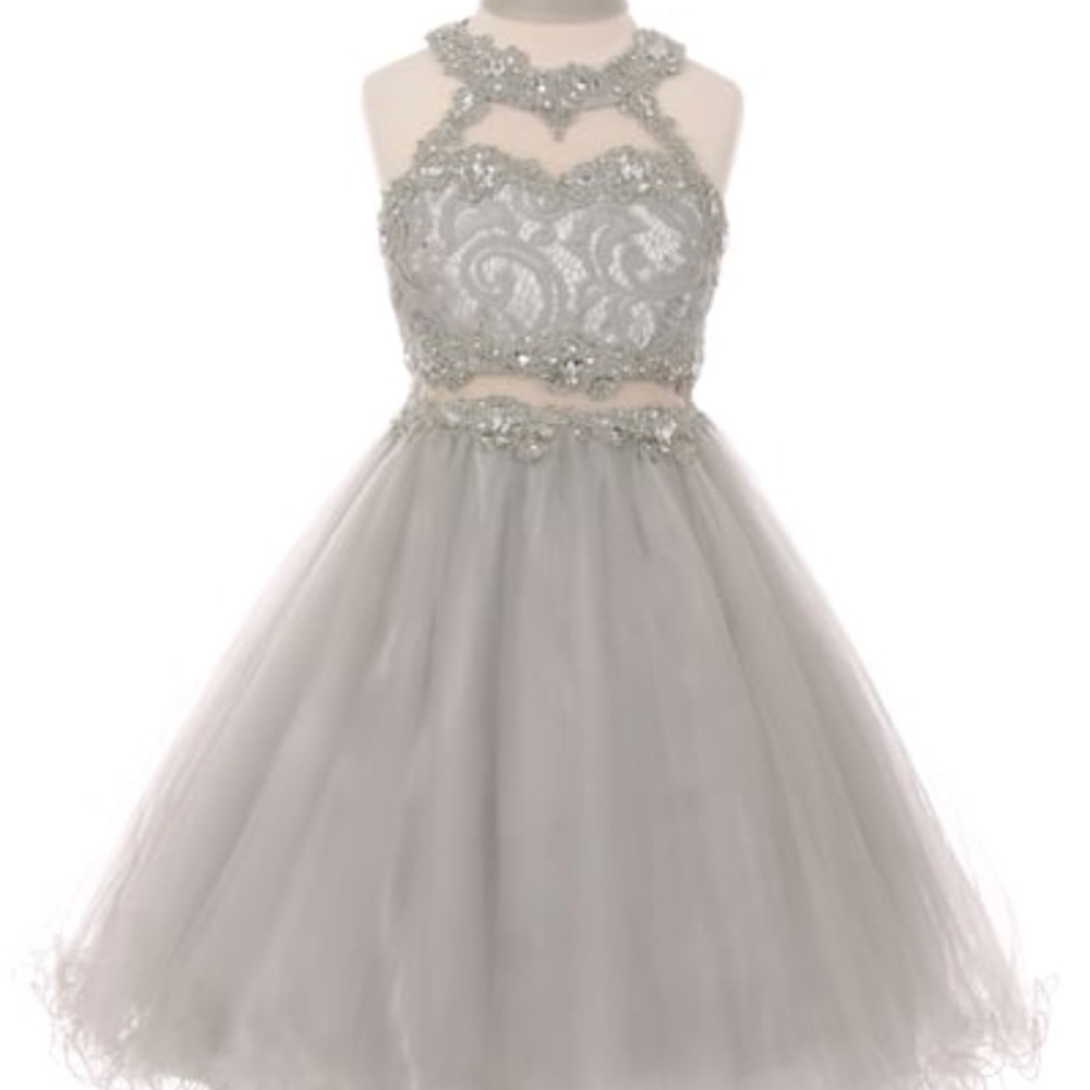 Grey Formal Dress